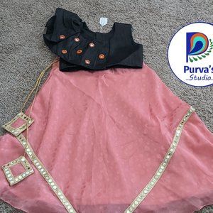 Crop Top Lehenga Set for Toddlers